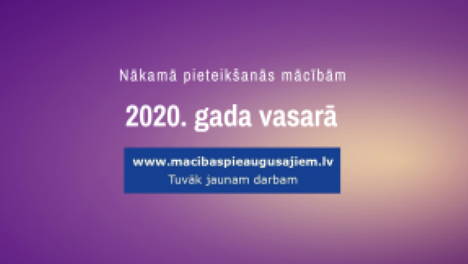 mācību pieteikšanās