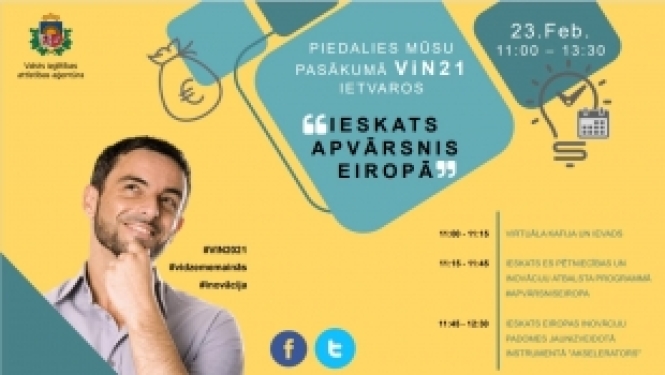 Vidzemes inovāciju nedēļā varēs uzzināt par Apvārsnis Eiropa