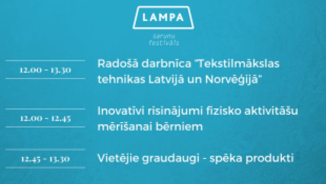 Festivālā Lampa prezentēs projekta rezultātus