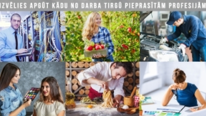 Sākas Jauniešu garantijas noslēdzošā uzņemšana 40 profesijās