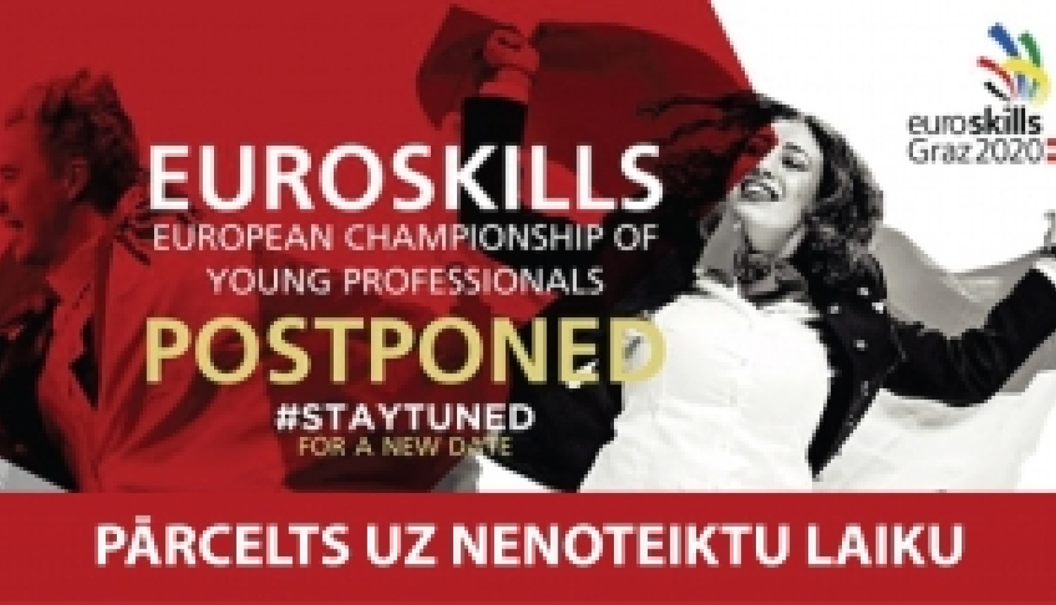 Starptautiskais konkurss EuroSkills2020 pārcelts uz nenoteiktu laiku