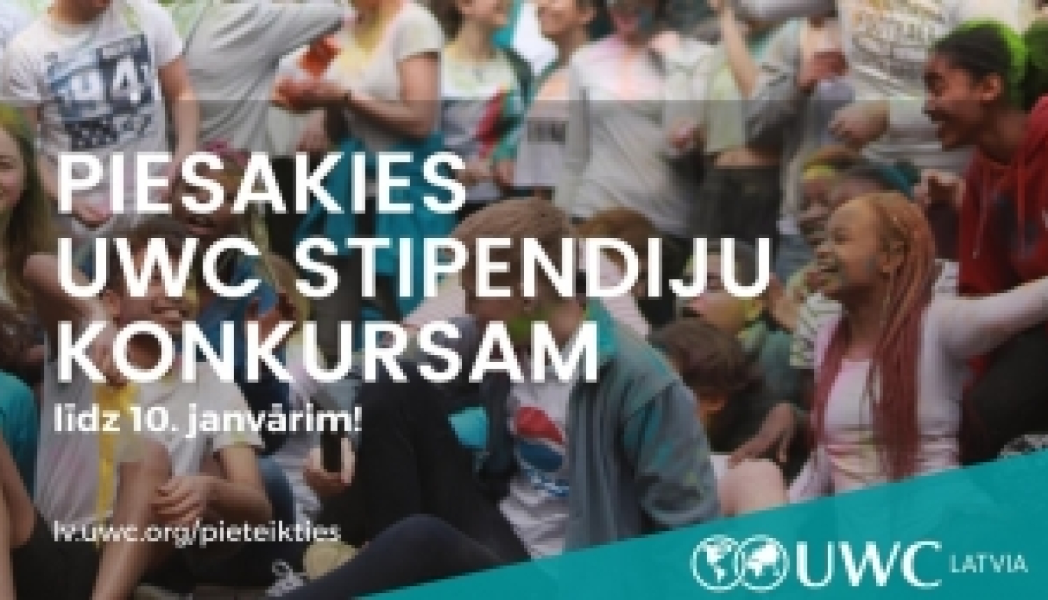 Skolēnus aicina pieteikties stipendijām mācībām UWC skolu tīklā