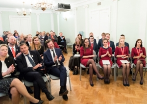 EuroSkills 2018 konkursantu svinīgā sveikšana Izglītības un zinātnes ministrijā