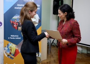 WorldSkills 2019 konkursantu svinīgā sveikšana pie ministres