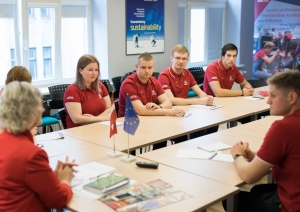 Konkursa WorldSkills 2017 Latvijas delegāciju sveic izglītības un zinātnes ministrs