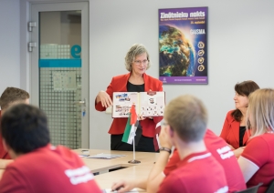 Konkursa WorldSkills 2017 Latvijas delegāciju sveic izglītības un zinātnes ministrs